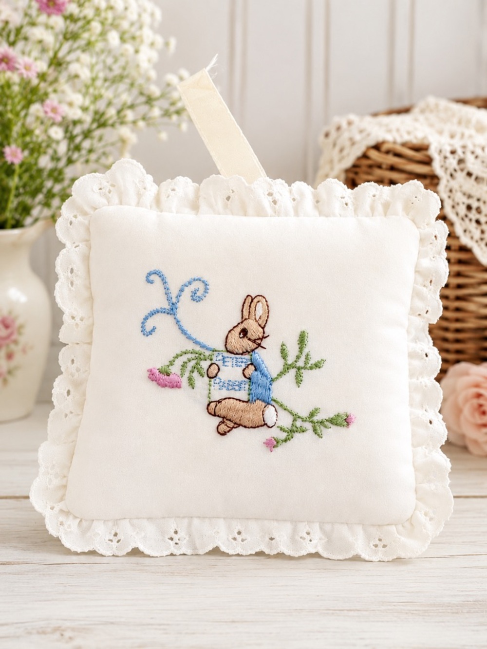 Vintage 1980s Eden Toys Beatrix Potter Peter Rabbit Musical Wind Up Pillow Works